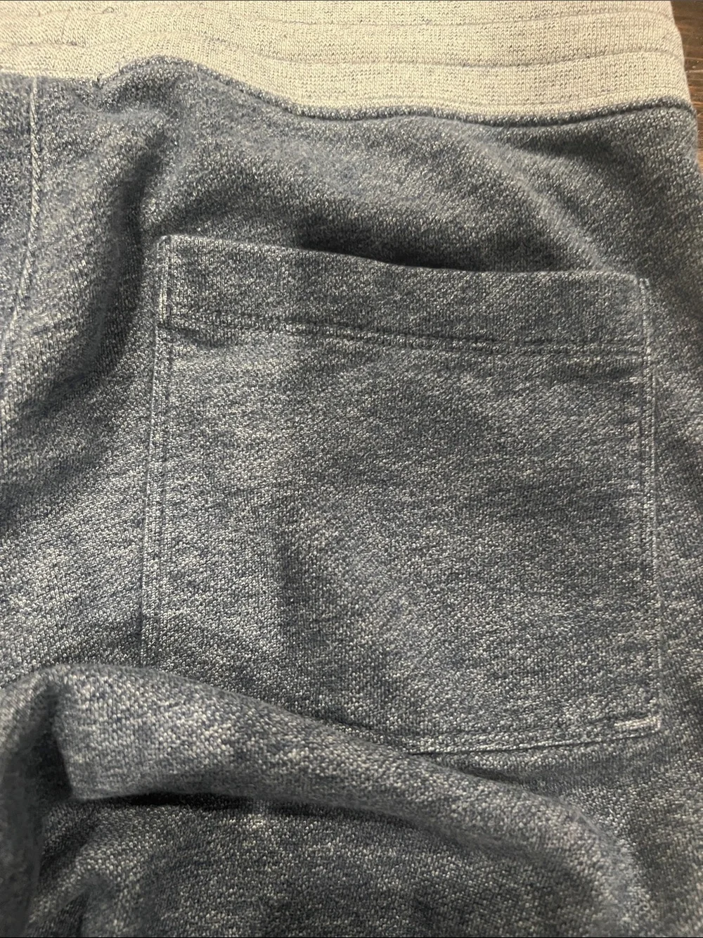 J. Crew Navy Heather Pull-On Shorts with Light Gray Waistband